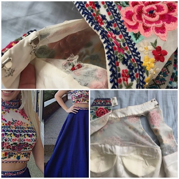 Sherri Hill Two Piece Prom Dress - Picture 7 of 8